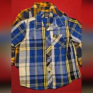 Boys 4t button ups collar shirts